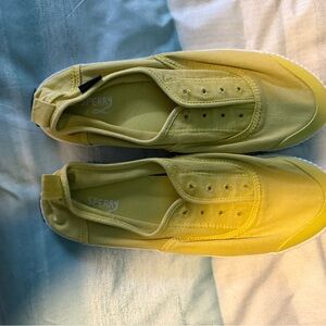 Sperry  Yellow Canvas Shoes